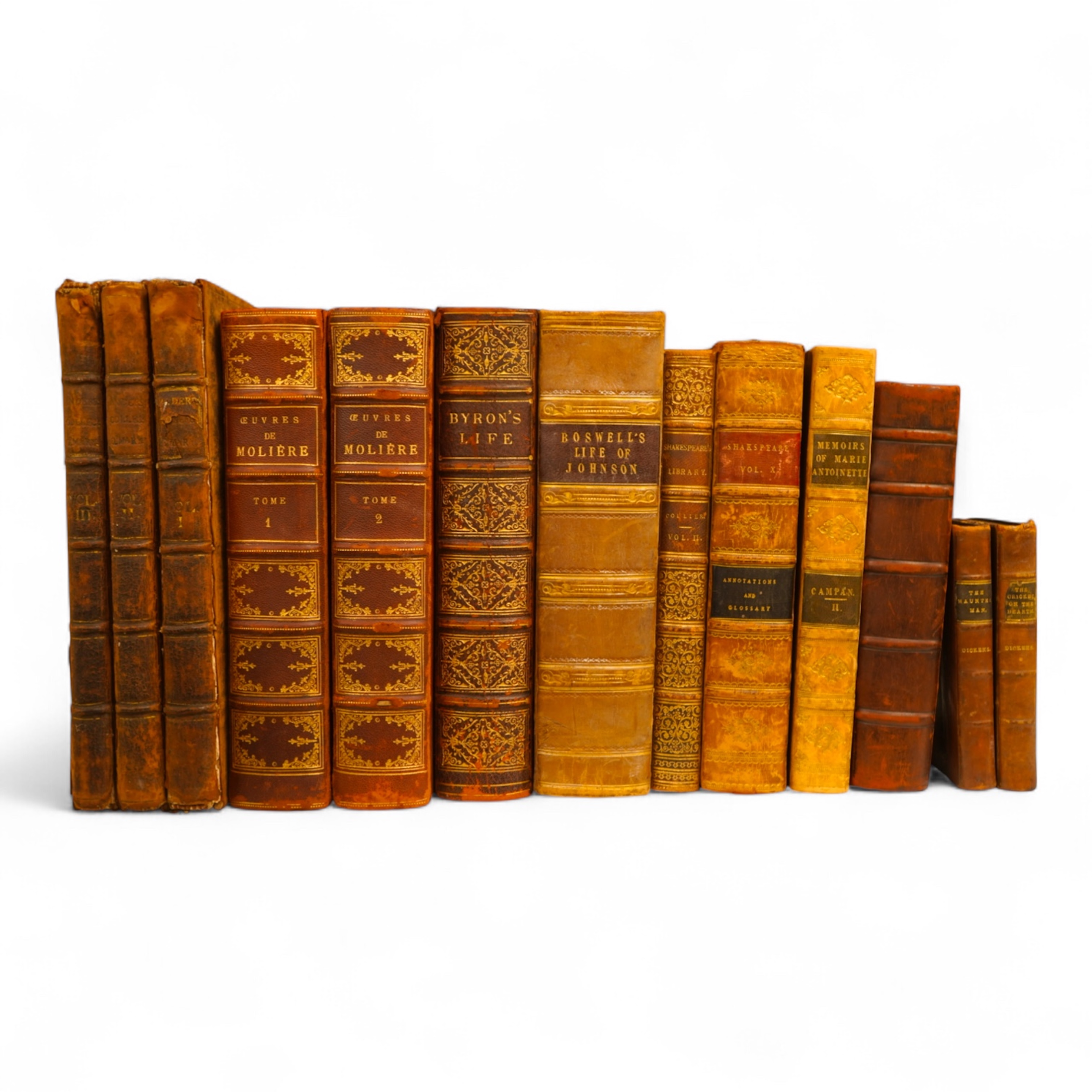 Collections Relating to the History of Mary Queen of Scotland ... vols.I-III only (ex.4); contemp. gilt ruled calf, 4to. Edinburgh, 1727; Boswell, James - Life of Johnson: including the Tour to the Hebrides. new edition,